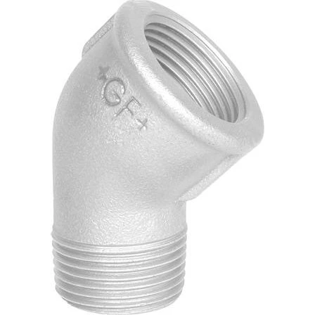 +GF+ Vinkel 45° Galv. Mf/Np 1/2"