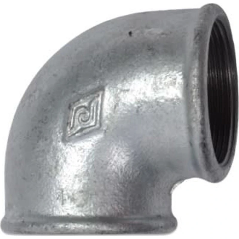 Georg Fischer Galvaniseret 90° vinkel 4" muffe-muffe