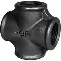 Georg Fischer kryds sort 1''