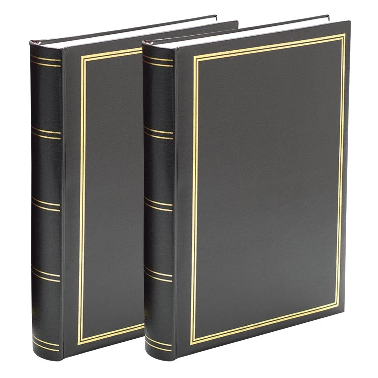 Focus Prestige Super 300 Fotoalbum 10x15 - 2-pak, Sort Læderlook