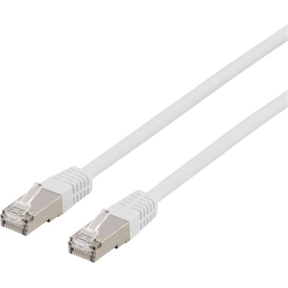 DELTACO U/FTP Cat6a Patchkabel, LSZH, 3m, Hvid