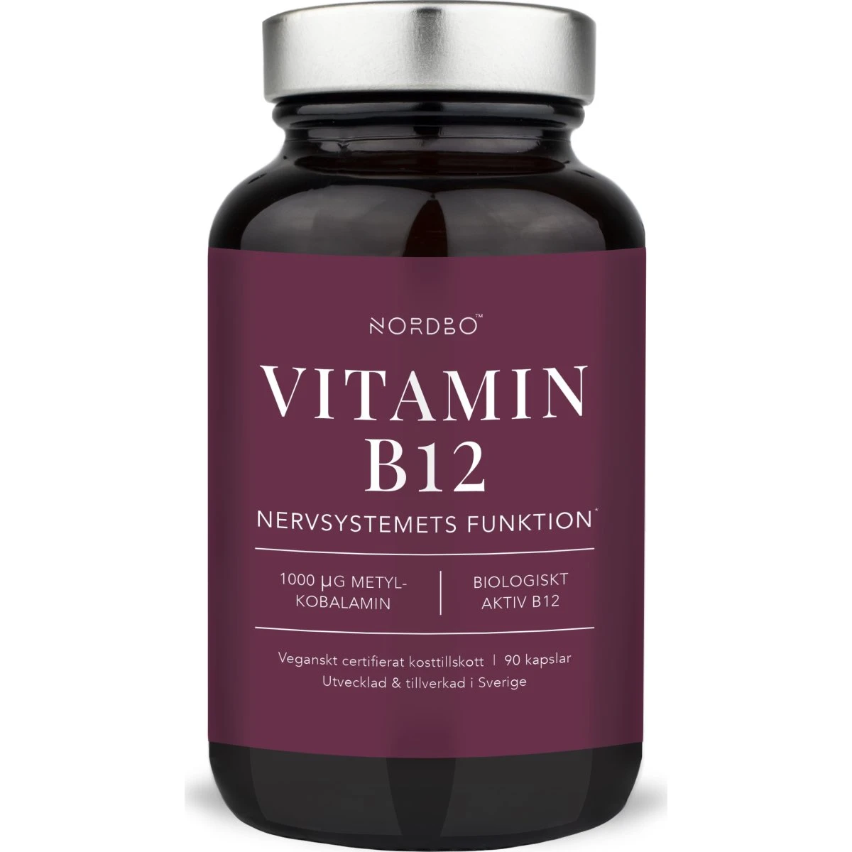 Nordbo Vitamin B12 - 90 kaps.