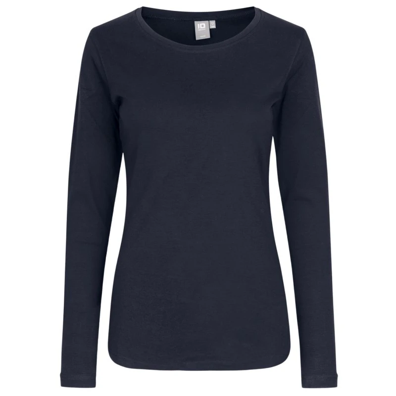ID Interlock Dame Langærmet T-shirt - Navy - M
