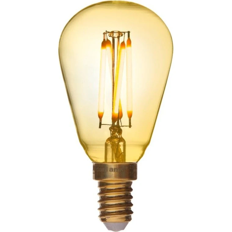 DANLAMP LED Mini Edison Gold E14 1,5W 90lm Dæmpbar