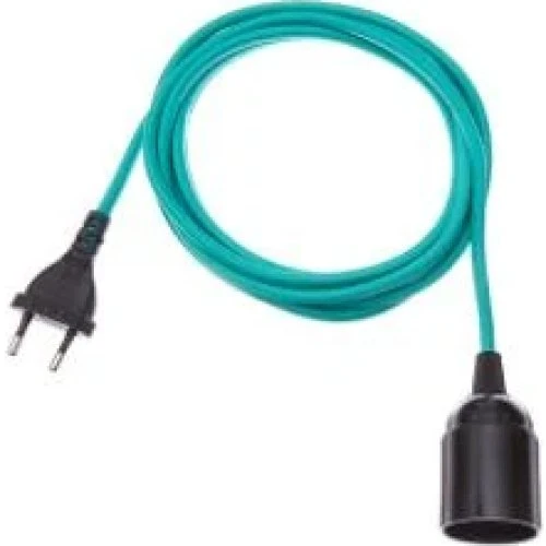 DANLAMP 3m tekstilkabel E27, emerald