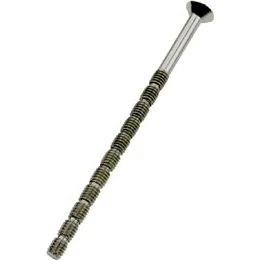 Skrue Ø4 mm til dørgreb og langskilte - Rustfri M4x110mm
