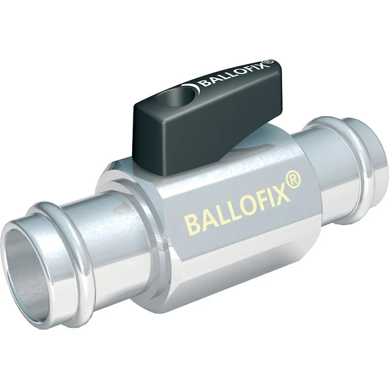 Broen Ballofix kuglehane 15 mm med håndtag - Press-press