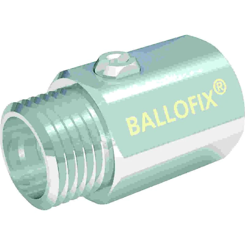 Broen Ballofix kuglehane 3/8'' muffe-nippel krom uden håndtag