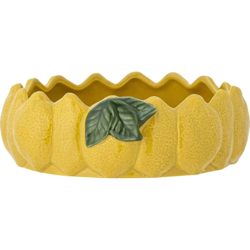 Creative Collection Limone Skål - Gul Stentøj med Citronmotiv