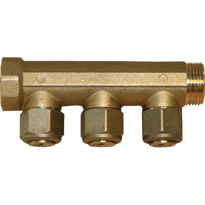 Pettinaroli 3/4'' fordelerrør med 3x1/2'' studse, 15 mm