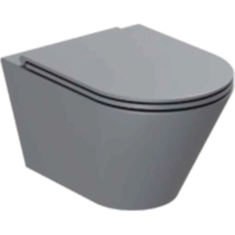 Lavabo Forma væghængt toilet, mat antracit, uden skyllekant