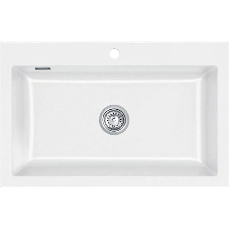 Lavabo Mera 80 køkkenvask - 80x51 cm - Hvid keramik