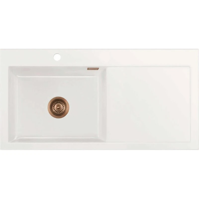 Lavabo Mera 100 SL køkkenvask i hvid keramik, 100x51 cm