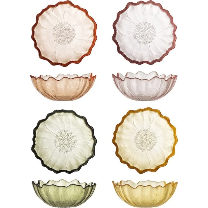Bloomingville Kana Skålesæt - 4 stk. - 12 cm - 4 farver