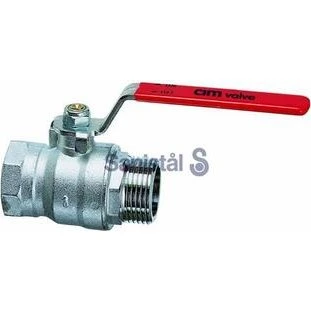 Cimberio CIM5 Kuglehane 1/2" m/ stålgreb - Rød