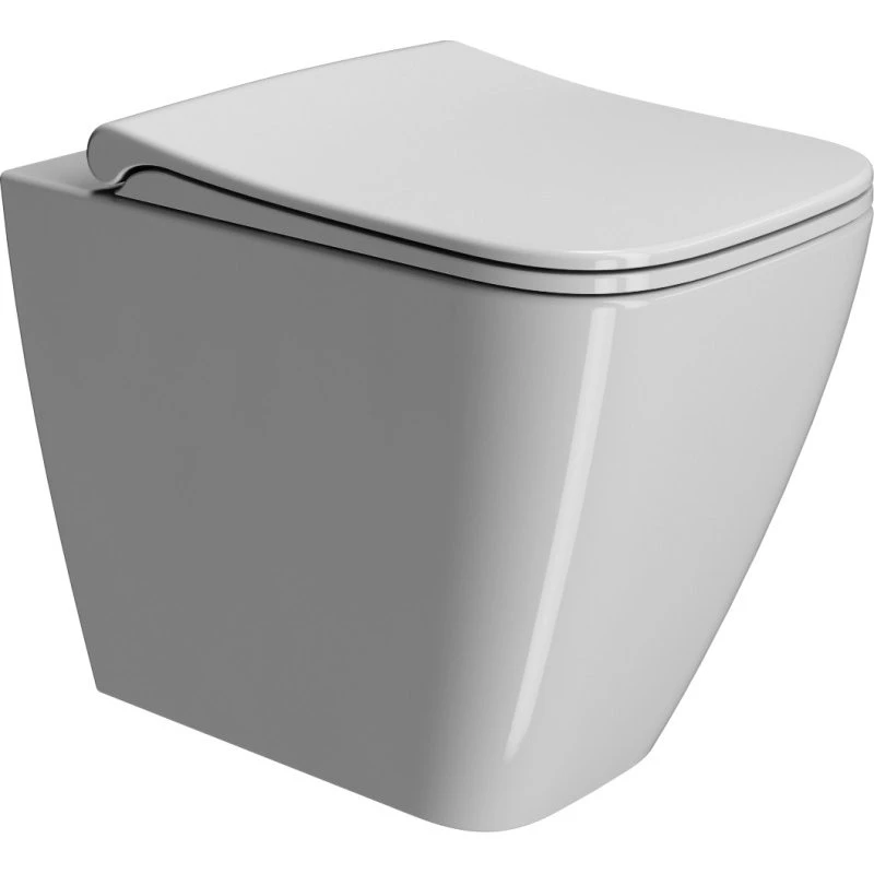 GSI Nubes Back-to-wall toilet, uden skyllekant, hvid