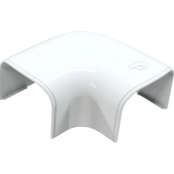 T75-H 90° Flad vinkel 78x58 mm, hvid RAL 9010