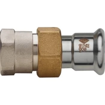 Turbo Inox Union Muffe/Muffe 28 mm x 1" - Rustfrit stål
