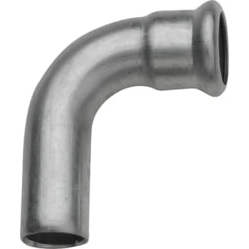 Turbo Inox 28 mm 90° bøjning muffe/nippel