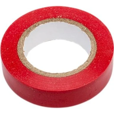 Isoleringstape 15mm x 10M rød