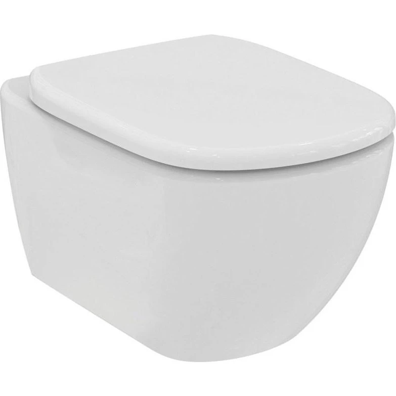 Ideal Standard Tesi væghængt Rimless toilet med låg - hvid