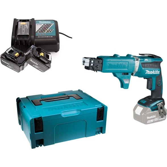 Makita DFS452RTJ 18V 5Ah Li‑Ion akkuskruemaskine, komplet kit