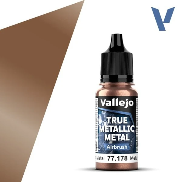Vallejo True Metallic Metal Airbrush - Rusty Metal 18ml