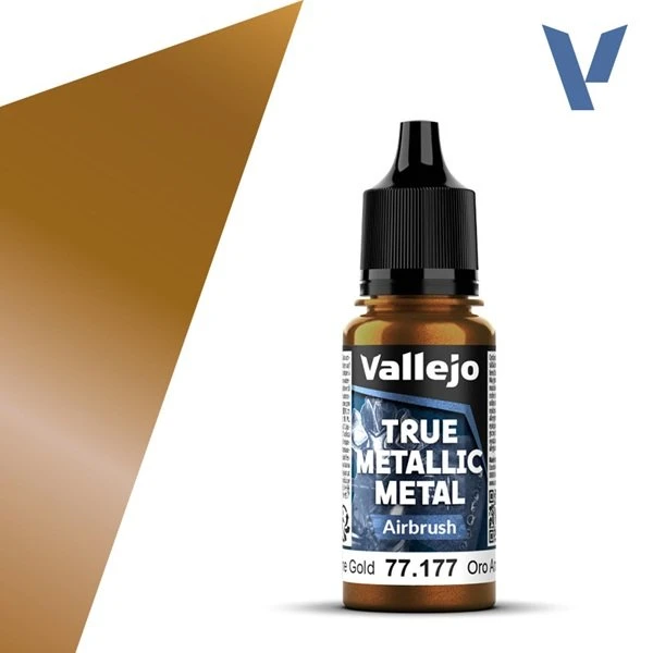 Vallejo True Metallic Metal Airbrush Arcane Gold 18ml
