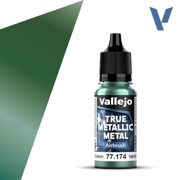 Vallejo True Metallic Metal Airbrush - Dusken Green 18ml