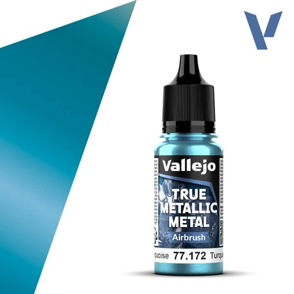 Vallejo True Metallic Metal Airbrush - Hydra Turquoise 18ml