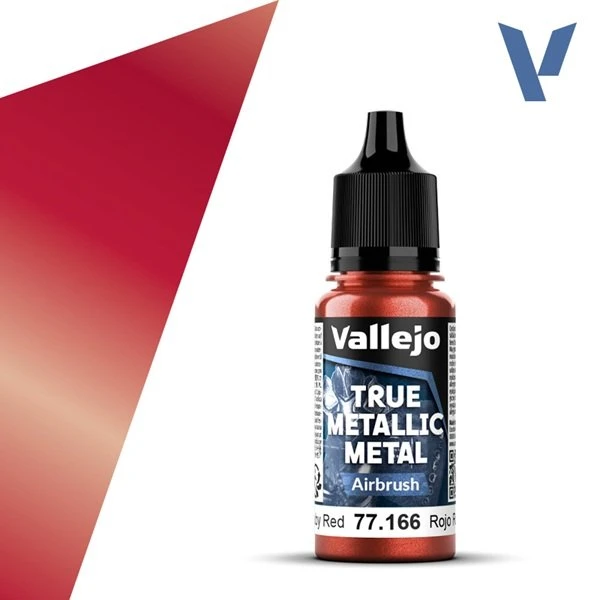 Vallejo True Metallic Metal Airbrush Ruby Red 18ml