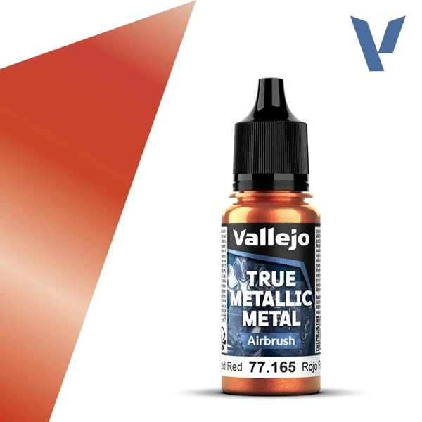 Vallejo True Metallic Metal Airbrush - Forged Red - 18ml