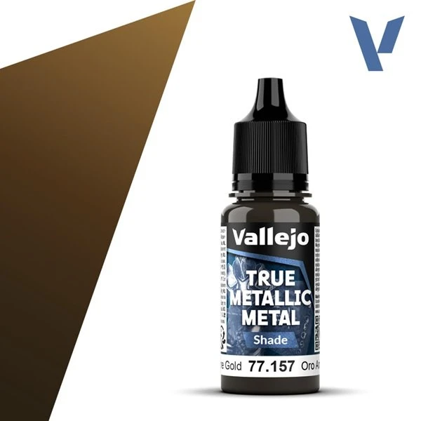 Vallejo True Metallic Metal Shade - Arcane Gold - 18ml
