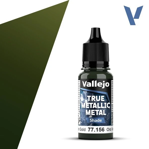 Vallejo True Metallic Metal Shade - Greenish Gold - 18ml