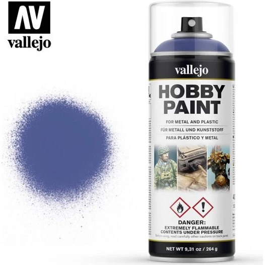 Vallejo Hobby Paint Primer Spray - Ultramarine Blue - 400ml
