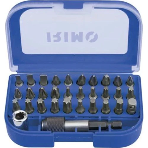 Bitsæt med 32 dele: 30 bits, bitsholder og adapter
