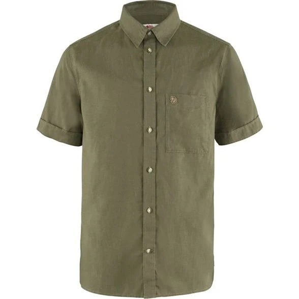 Fjällräven Övik Travel Shirt SS - Green, M