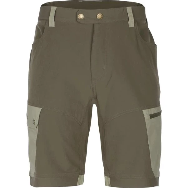 Pinewood Finnveden Trail Hybrid Shorts - Earth Brown/L.Khaki - 50