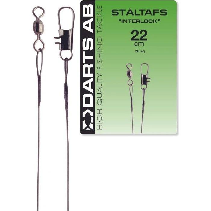 Darts Ståltafs Interlock 15cm - 3 stk.