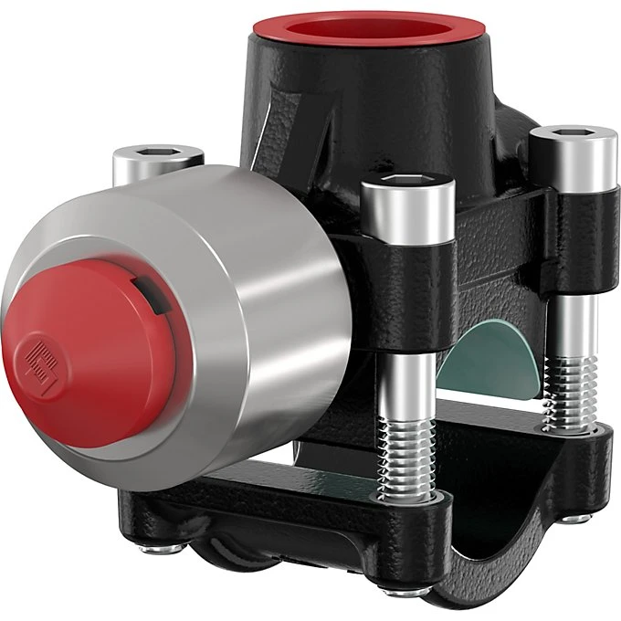 Flamco T-Plus anboringstee DN32 1.1/4'' x 1'' sort coated 25 bar