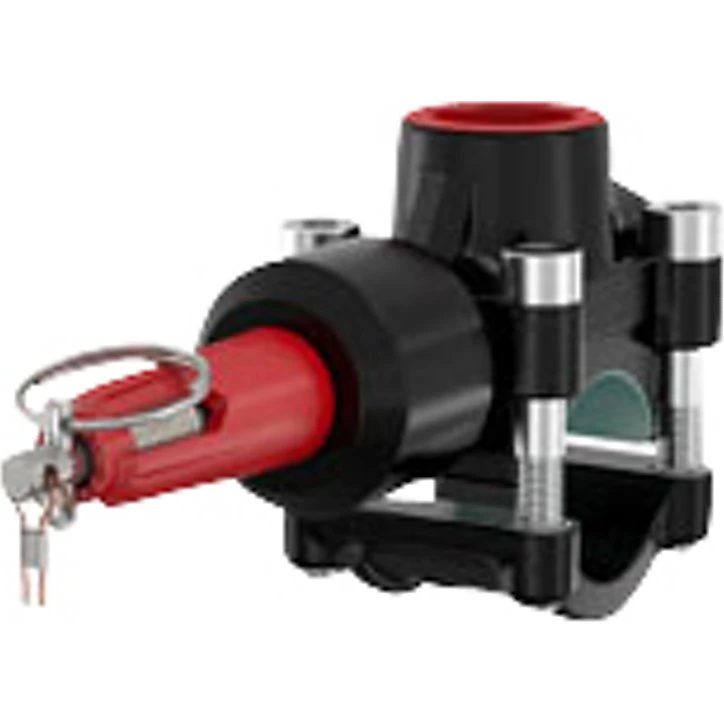 Flamco T-Plus Anboringstee DN40 1.1/2'' x 1.1/4'' Sort Coated 25 bar