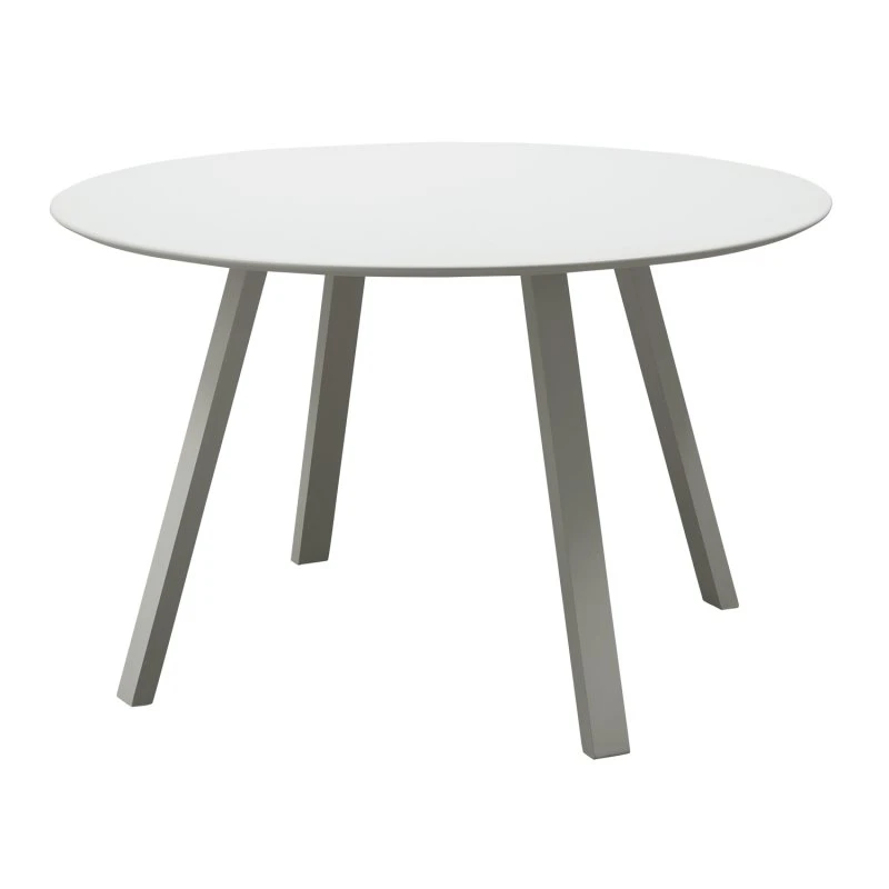 WOOOD Auke Havebord i Aluminium, Mist, Ø120 cm