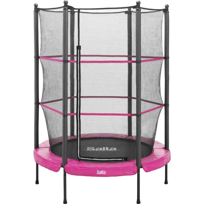 Salta Rund Havetrampolin 140 cm - Sort/Pink (5426P)