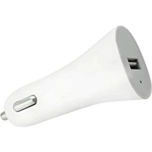 Biloplader med USB-stik, 1A, Hvid