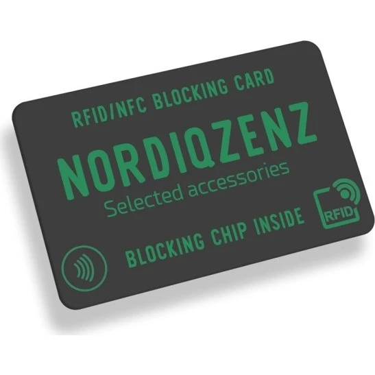 NORDIQZENZ RFID/NFC-blokeringskort mod skimming