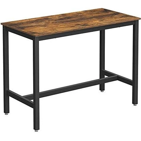 Vasagle Industriel Barbord i Træ og Metal, 120x60x90 cm, LBT91X