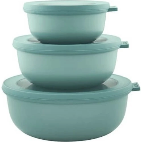 Mepal Cirqula Lavt Skålesæt 3 stk. Nordic Green (350-1250ml)
