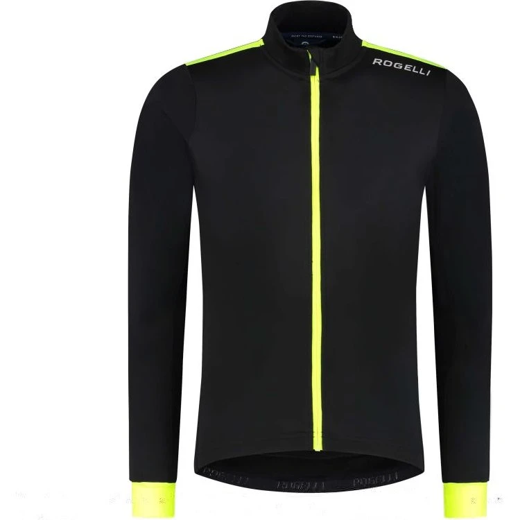 Rogelli Core Langeærmet Cykeltrøje - Sort/Neon