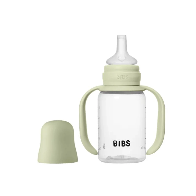BIBS Sippy-flaske 150 ml – silikone, Sage