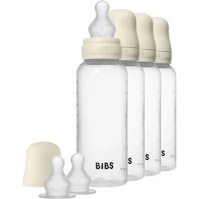 BIBS Bottle Suttesæt 4×270 ml – Ivory